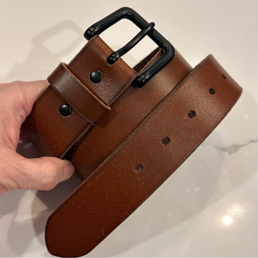 Classic Brown Leather Belt